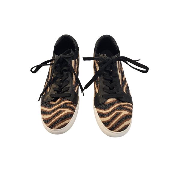 Kenneth Cole New York Kam Animal Print Sz 6 Sneakers Pre Owned No Box - Picture 1 of 5